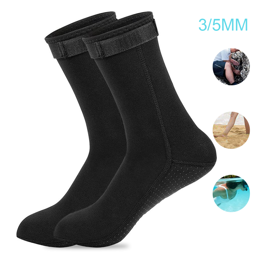 Flippers Swimming - Kaus kaki Neoprene 5mm, sepatu bot