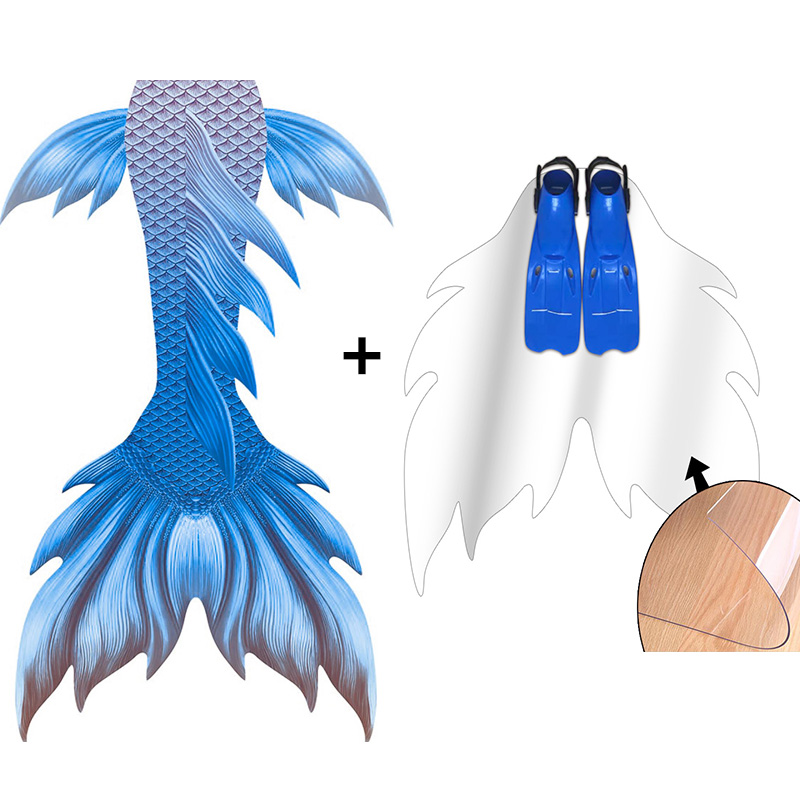 Desain Baru Warna Biru Kulit E - Flippers Swimming ulasan dan harga